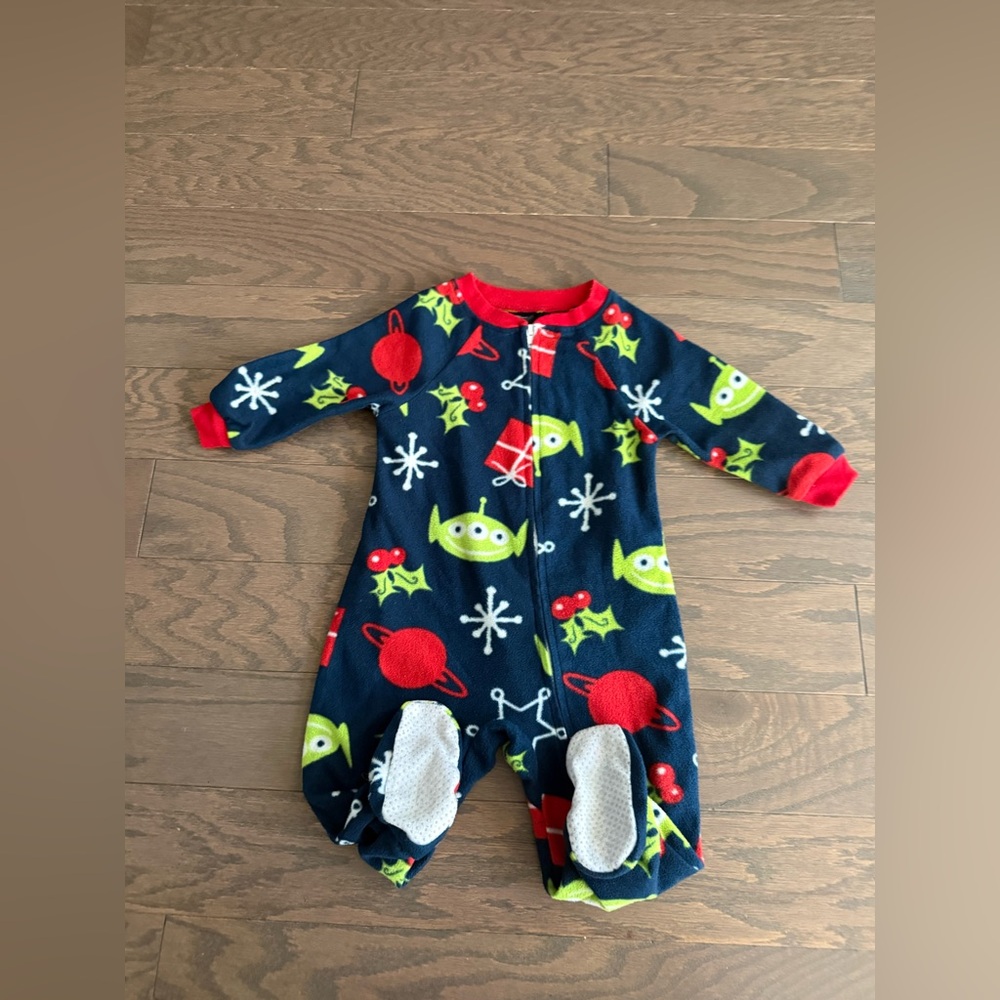 Baby Boy's Disney/Pixar Toy Story Christmas Footed Pajamas sleeper 12 months